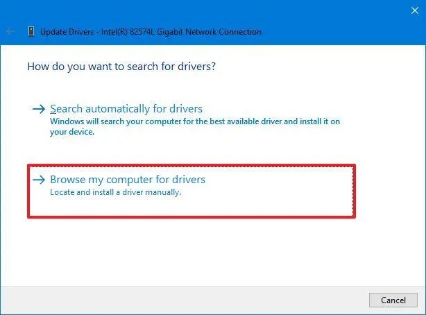 Поиск драйверов на компьютере