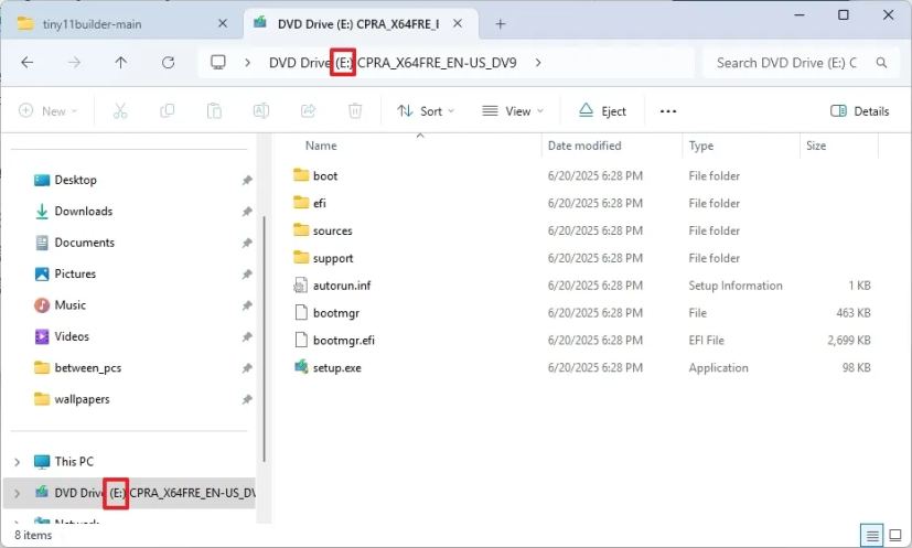 Подключённый ISO в Проводнике