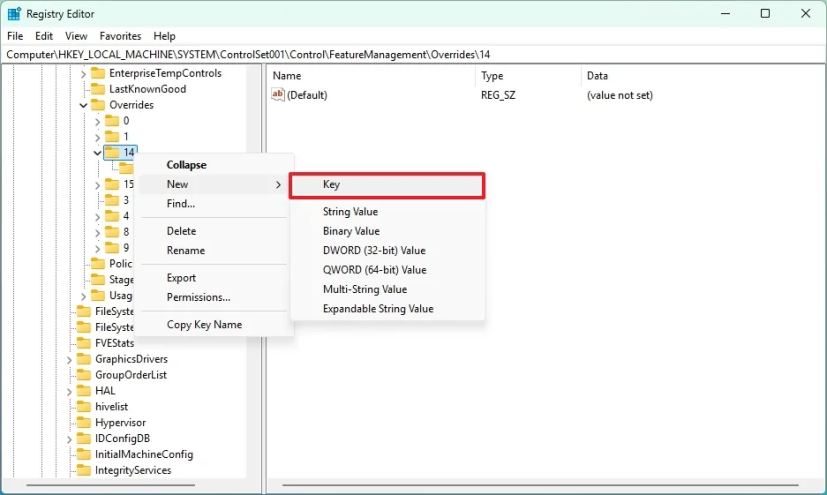 Создание раздела 3895955085 в реестре