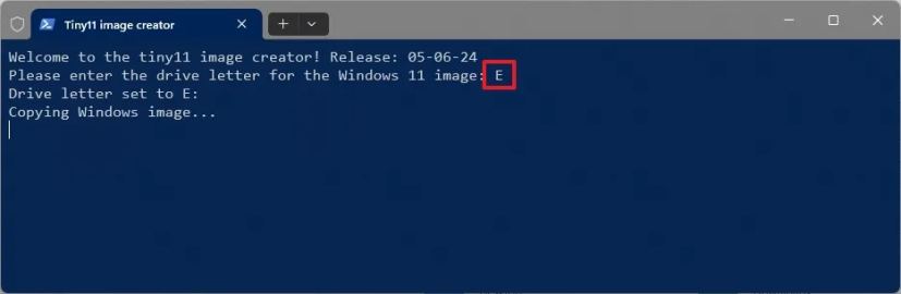 Подтверждение буквы диска