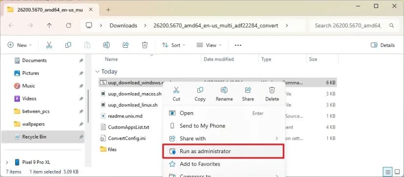 Запуск загрузки Windows 11 25H2