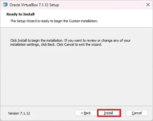 Установка VirtualBox