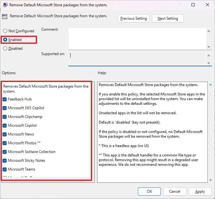 Group Policy debloat Windows 11