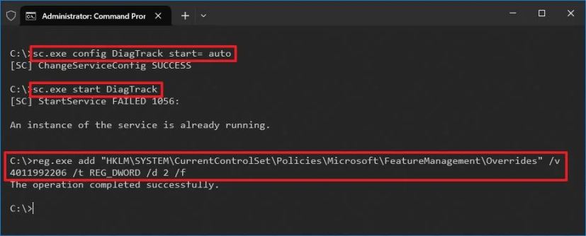 Registry enable ESU keys