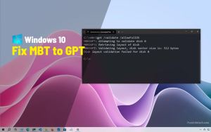 How to fix errors converting drive from MBR to GPT on Windows 10