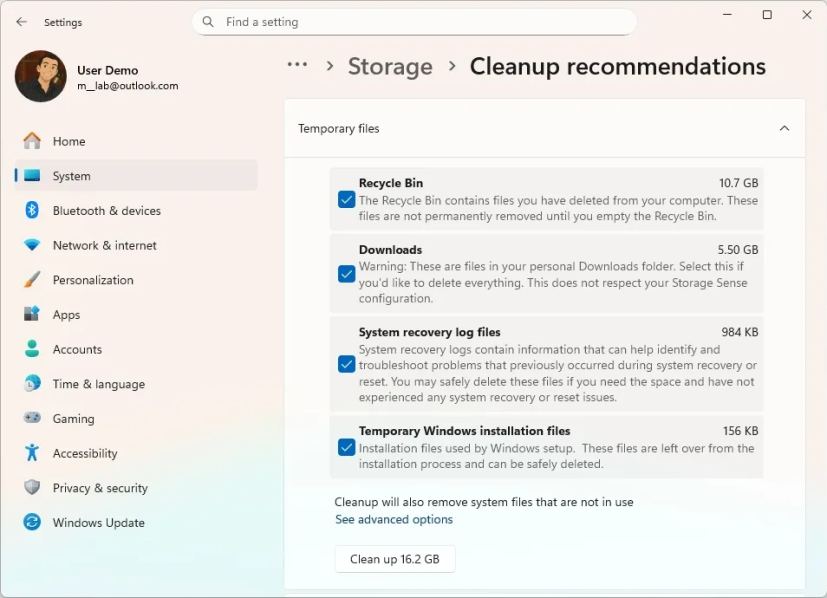 Windows 11 Cleanup Recommendations