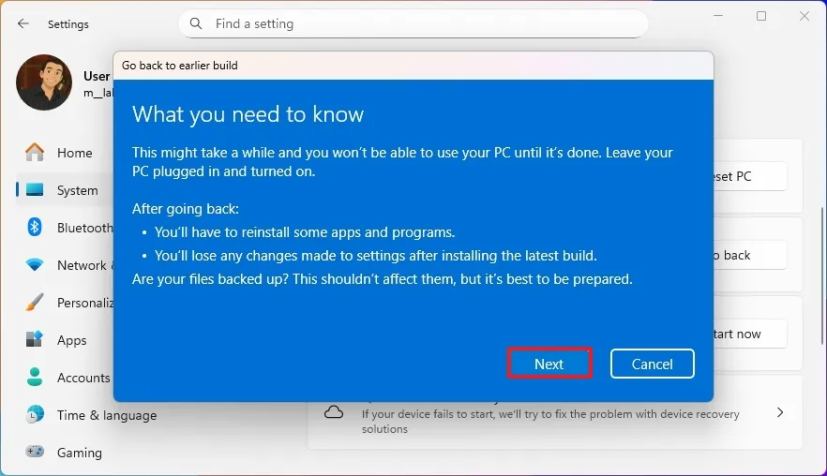 Windows 11 25H2 uninstall details