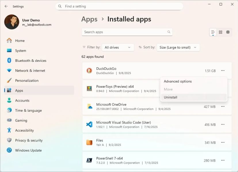 Windows 11 uninstall conflicting apps