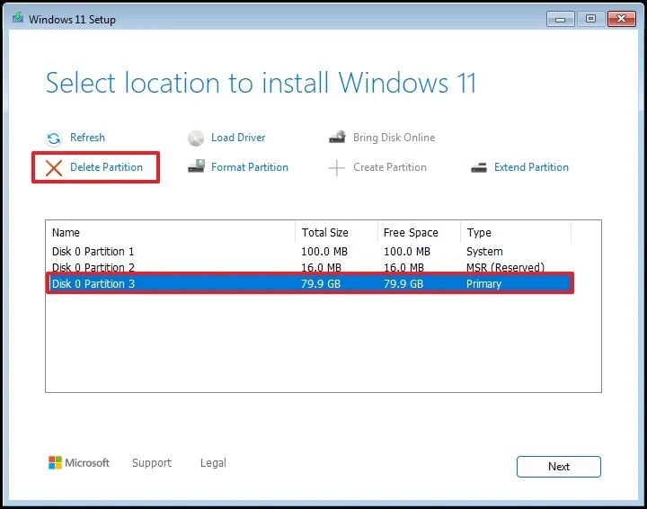 Настройка разделов Windows 11 24H2