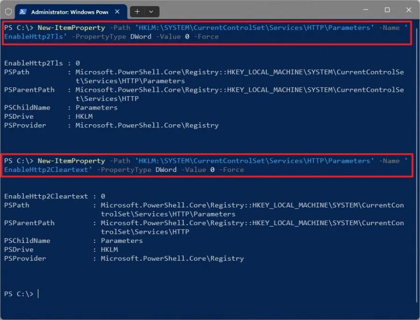 PowerShell fix LocalHost