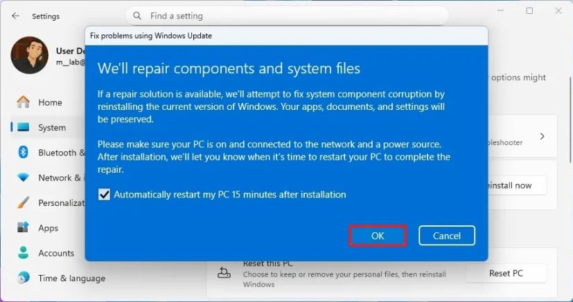 Windows 11 fix problems with reinstallation