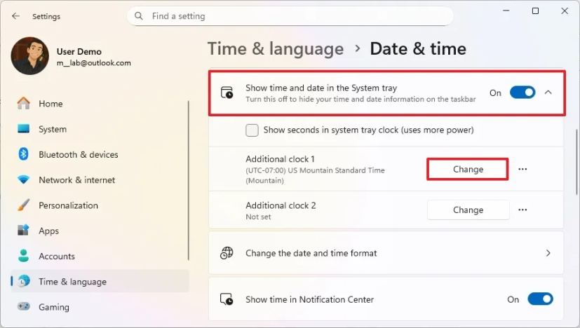 Add second clock option