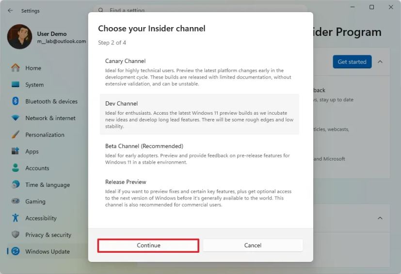 Windows 11 Release Preview, Beta, Dev, Canary Channels