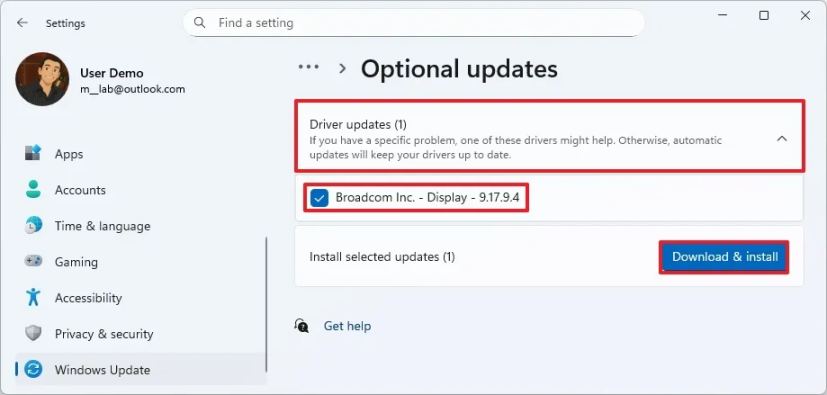 Windows 11 install optional updates