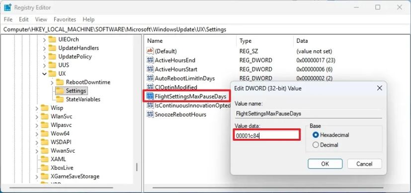 Disable Windows 11 updates for 20 years