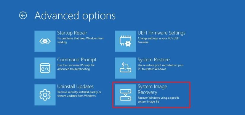 System Image Recovery