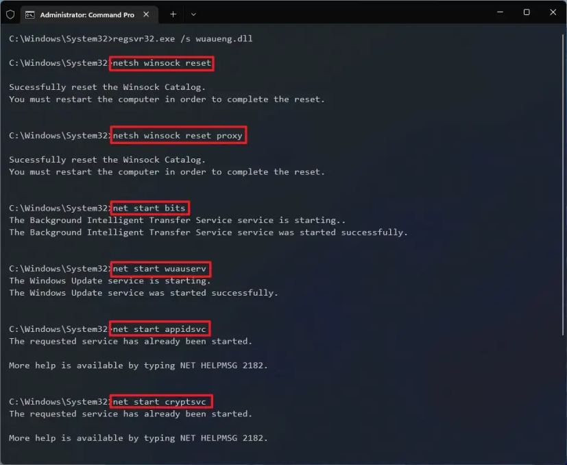 Сброс сетевых настроек
