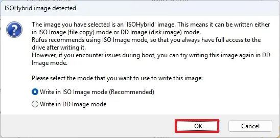 Rufus Linux ISOHybrid image
