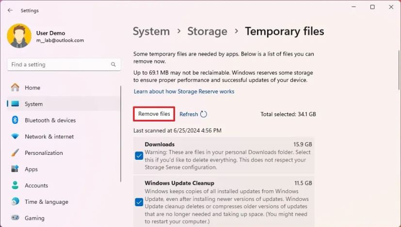 Remove Windows 11 temp files