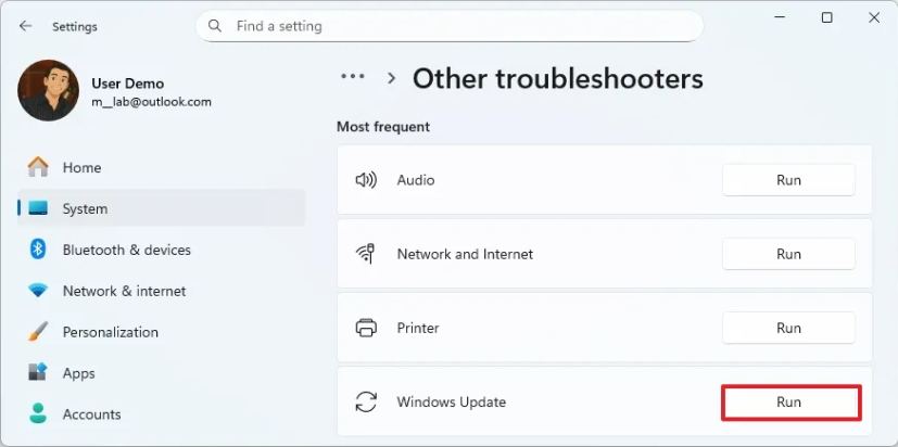 Средство устранения неполадок Центра обновления Windows