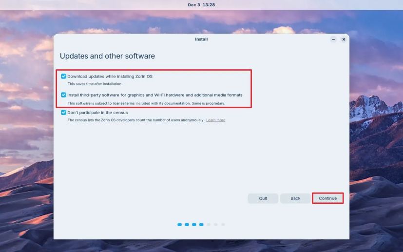 Zorin OS download updates